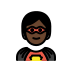 superhero, dark skin tone